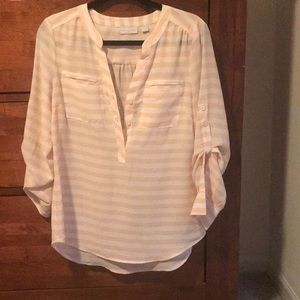 Tunic style striped top